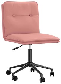vidaXL Scaun de sufragerie din piele artificială roz