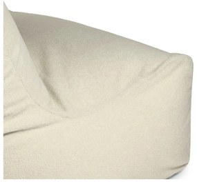 Fotoliu bean bag crem cu tapițerie din țesătură bouclé Sofa Seat Lounge – SLOWDOWN