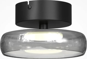 Lustra aplicata tavan Float sticla fumurie