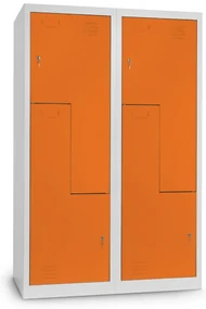 Dulap metalic Z, 120 x 50 x 180 cm, inchidere cilindrica, portocaliu - ral 2004