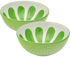 Altom Set de boluri din ceramică Tropicana lime12,5 cm, 2 buc.