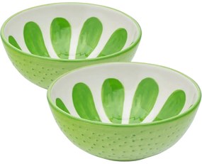 Altom Set de boluri din ceramică Tropicana lime12,5 cm, 2 buc.
