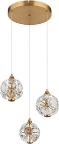 Globo 16047-3H - Lustră LED suspendată pe cablu VIRINA LED/24W/230V 3000K auriu