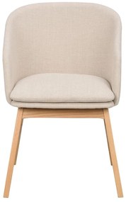 Set de scaune de sufragerie bej 2 buc. tapițat Windham – Rowico