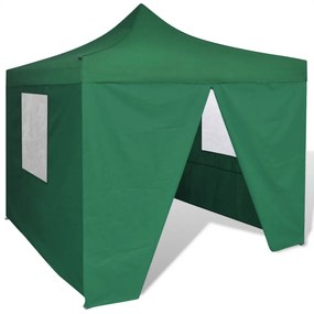 Cort pliabil 4 pereti 3 x 3 m Verde