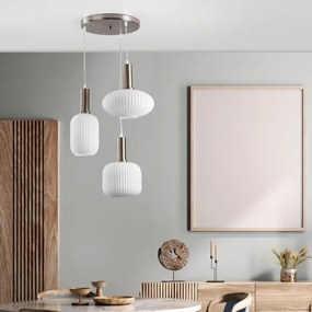 ONLI - Lustra suspendată pe cablu DOROTY 3xE27/15W/230V, crom lucios