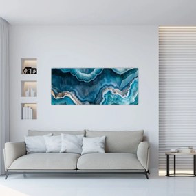 Tablou - Detaliu de acvamarin (120x50 cm)