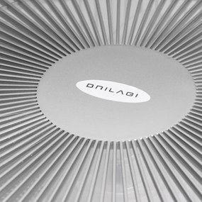 Plafonieră LED dimabilă cu ventilator Brilagi AURA LED/38W/230V argintiu + telecomandă