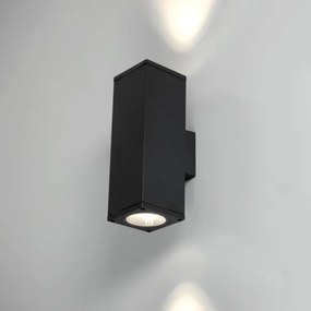 Aplică de exterior 2xGU10/35W/230V IP54 negru dreptunghiular