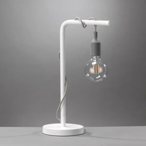 Lampă de masă ONLI WIRE 1xE27/15W/230V 48 cm gri/alb