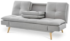 Canapea cu trei locuri ASB-4720 SIL2, gri deschis