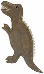 Jucărie pentru câini PafDog Dinozaurul Gerry din piele și iută, 30 cm