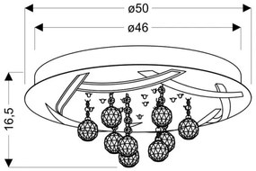 Plafonieră LED KORFU LED/30W/230V
