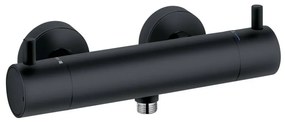 Baterie dus cu termostat, negru mat Negru mat