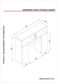 Cabinet de baie Geronimo - White