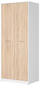 Dulap de haine Nepo Plus 33 (alb + stejar sonoma) . Promo -31%. 1098424