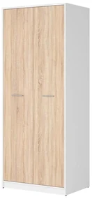 Dulap de haine Nepo Plus 33 (alb + stejar sonoma) . Promo -31%. 1098424