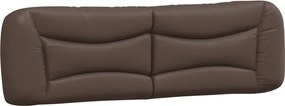 vidaXL Pernă pentru tăblie pat, Hvar, maro, 180 cm, piele artificială