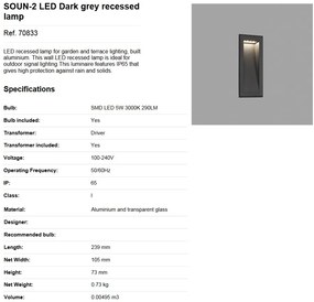 Spot LED incastrabil de exterior SOUN-2 70833