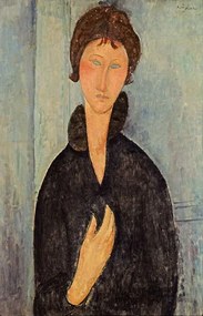 Reproducere Woman with Blue Eyes, c.1918, Amedeo Modigliani