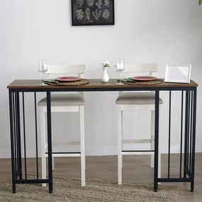 Masa bucatarie,tip bar.seria A-620,natur-negru,150x35x90 cm, 30152