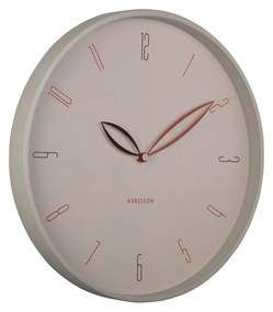 Karlsson 6012WG design ceas de perete bej, diametru 40 cm