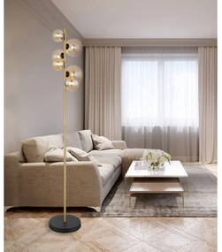 Lampadar LED RIHA 6xG9/3W/230V alamă Globo 56135-6S