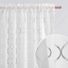Perdea cu model pe bandă plisată 140 x 250 cm