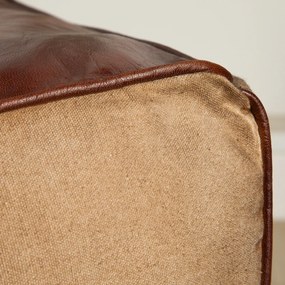 Taburete design Retro Mustang 45cm, piele maro/ in A-39525 VC