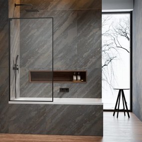 Paravan de cada Radaway Modo F SL PNJ II GunMetal periat-transparent 50x150 cm sticla 8 mm stanga