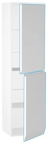 Dulap inalt suspendat cu usa softclose Oristo Horyzont mdf alb 150x40 cm