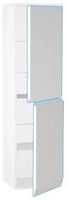 Dulap inalt suspendat cu usa softclose Oristo Horyzont mdf alb 150x40 cm
