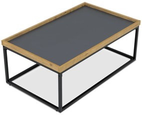 Masă de conferință cu margine și picioareperimetrale, 100 x 60 x 39 cm