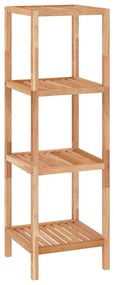 350366 vidaXL Raft de baie, 36x36x112,5 cm, lemn masiv de nuc