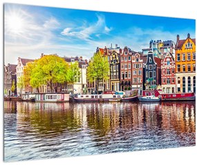 Tablou - Case dansatoare, Amsterdam (90x60 cm)