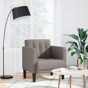 vidaXL Canapea Scaun cu cotiere, gri taupe, 53 cm, textil