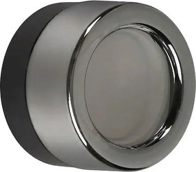 Ideal Lux - Plafonieră LED pentru baie LOLLY 1xGX53/9W/230V Ø 10,5 cm negru/fumuriu