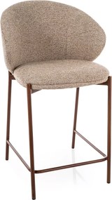 Scaun de bar KIOTO, nuc/bej