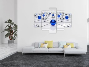 Tablou cu caii legați (150x105 cm)