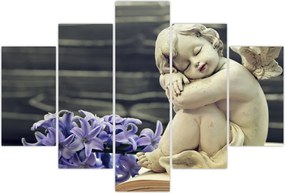 Tablou - Înger cu floare (150x105 cm)