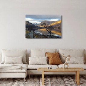 Tablou - Munții de lângă lac (90x60 cm)
