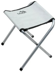 Masă camping pliabilă + 4 scaune alb/crom