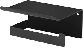 2in1 suport hartie igenica cu raft depozitare telefon seria Nero ADM_N221