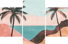 Tablou - Palmieri la mare (90x60 cm)