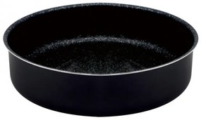 Tava de copt Oliver Voltz OV51222N28, 28 cm, Finisaj marmura, Rotundа, Negru