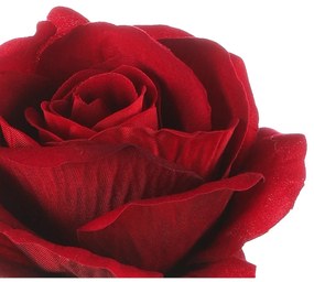 Floare artificială Trandafir roșu, 1 floare, 15 x15 x 50 cm