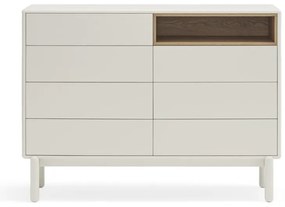 Comodă crem 120x90x40 cm Corvo – Teulat