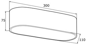 Aplică TONI 2xE27/15W/230V neagră Argon 0903