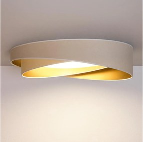 BRILAGI - Corp de iluminat LED dimabil VELVET TWIST LED/36W/230V CCT pr. 65 cm WT alb/auriu + telecomandă