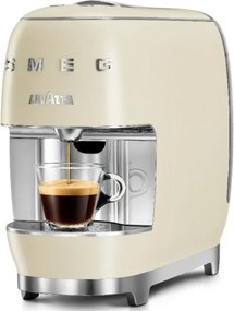Espressor cu capsule SMEG Lavazza A Modo Mio LM200, 1250 W, 10 bar, 0,9 l, Incalzire rapida, Crem